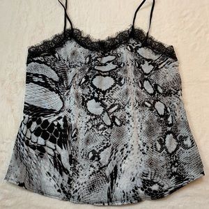 Snake Print Lace Camisole